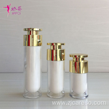 50ml Cylinder Shape Cosmetic Bottle with heart-shaped pump